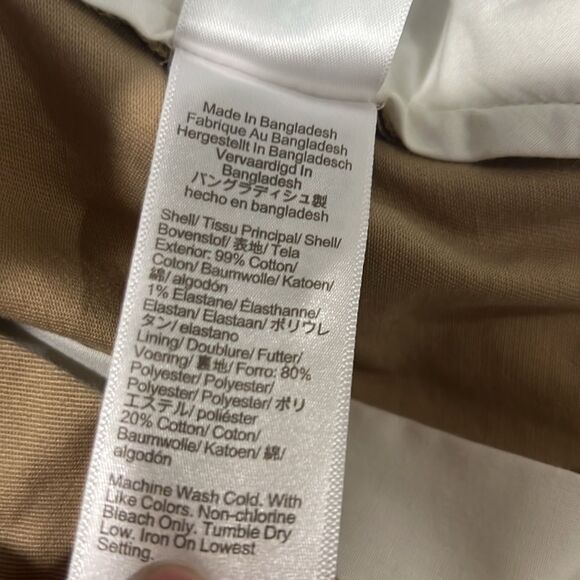 J. Crew Factory H3186 Straight-fit flex chino pant size 35/32 in Khaki NWT - Picture 8 of 10